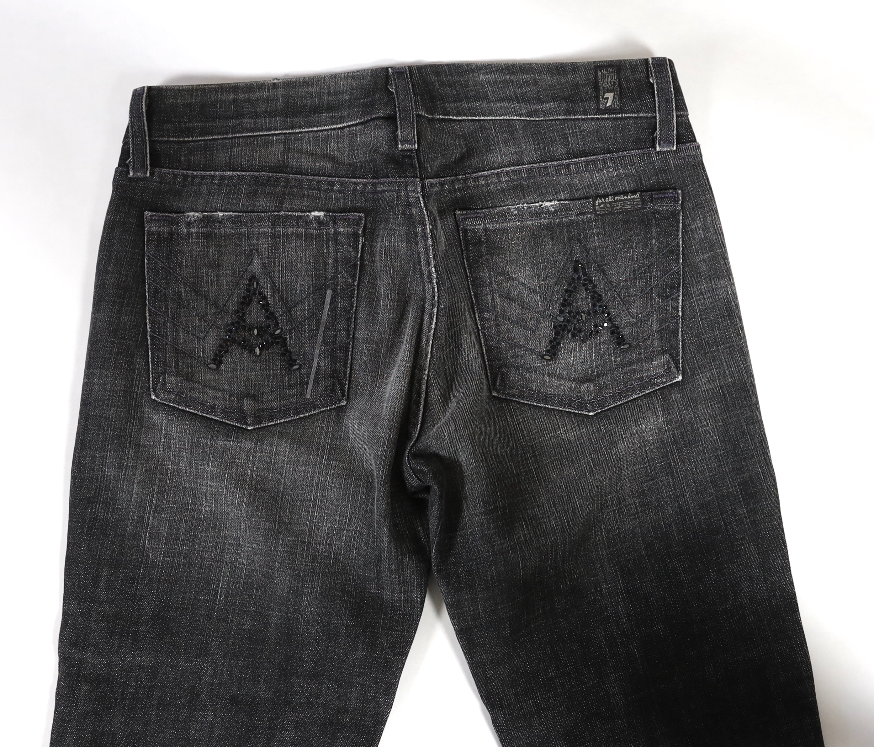 Three pairs of 7 All Mankind lady's jeans, size 28